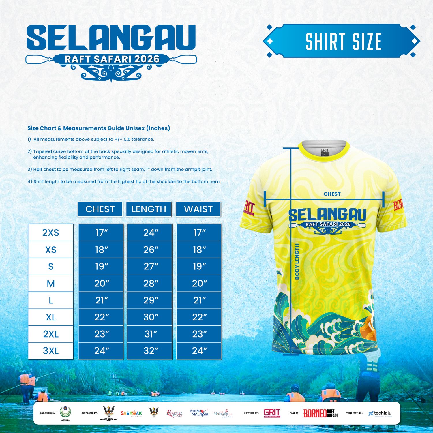 Selangau Raft Safari 2026 Tee
